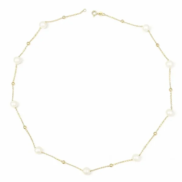 18kt gold necklace with spring ring clasp 47cm