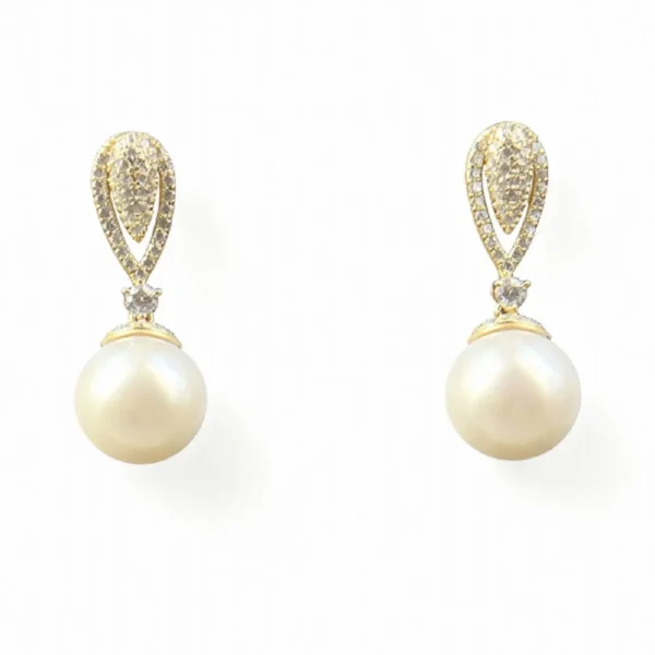 tahitian pearl earrings 14k gold