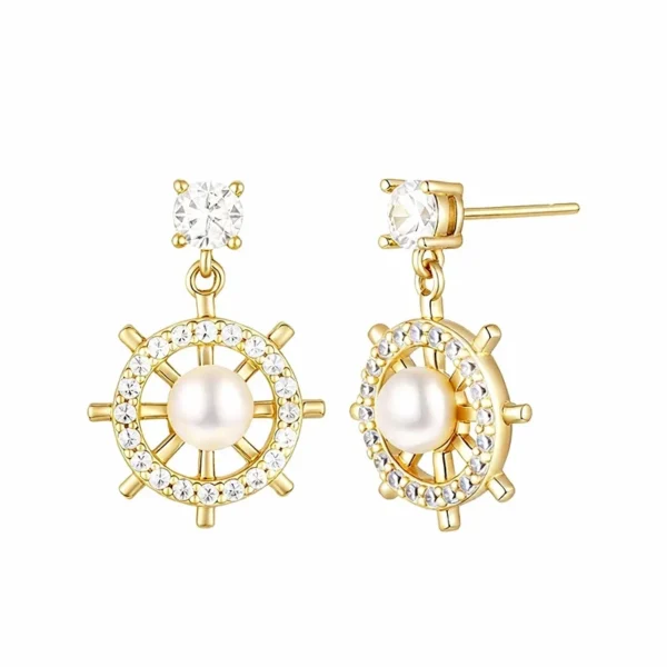 diamond earrings pearl drop earrings dangling earrings