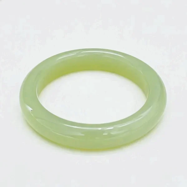 real jade bangle for woman yellow