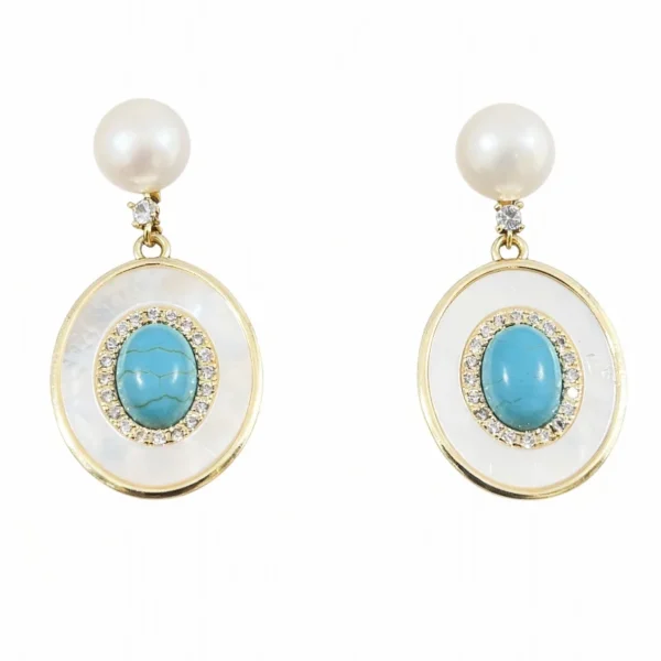 antique turquoise earrings for woman
