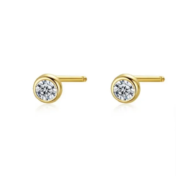 Wang Jewelry silver stud earrings 0.5cm